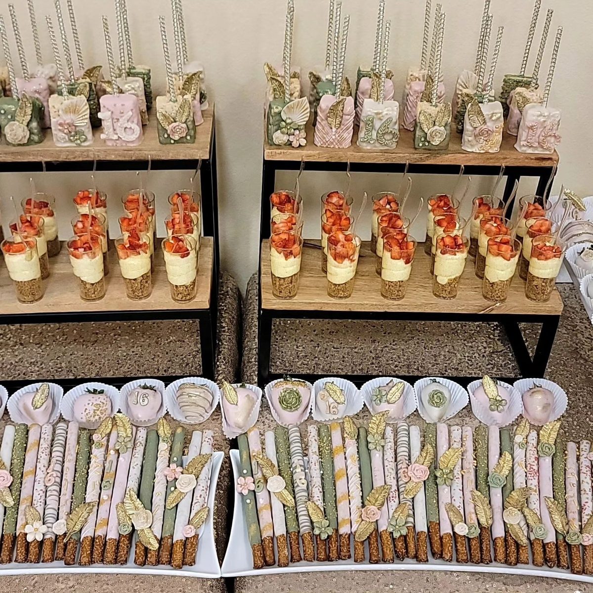 Sweet 16 dessert display